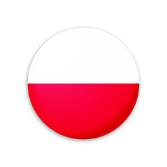 Poland country flag icon vector design