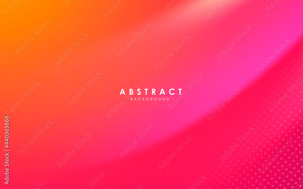 Poster abstract modern background gradient color. yellow and pink gradient with halftone decoration.