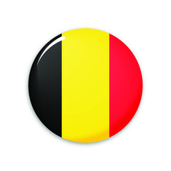 Fototapeta premium Belgium country flag icon vector design