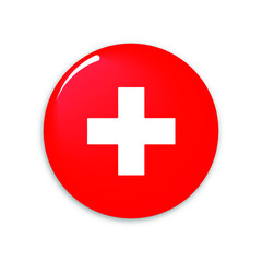 Switzerland country flag icon vector design