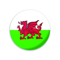 Wales country flag icon vector design