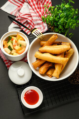 fried poppa with pickles