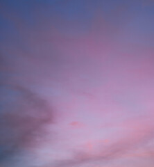 Nature sunset sky background at twilight time.