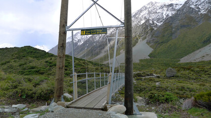 bridge, Hooker Valley track,New zealand Oct 2014