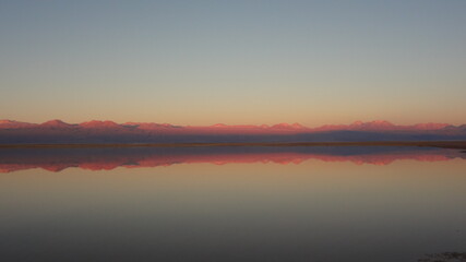 Fototapeta na wymiar Atacama - sunrise over the river