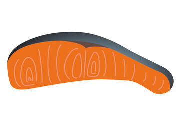 生シャケのイラスト