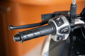 close up of a motorcycle