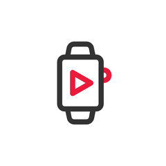 Smartwatch outline icon.