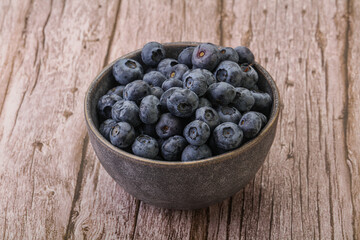 Ripe sweet tasty blueberries heap