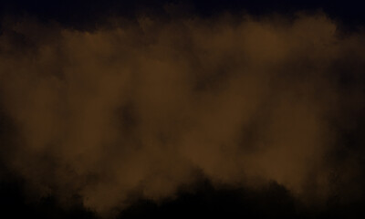 walnut fog or smoke on dark space background