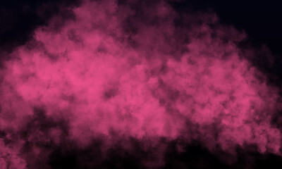 rose fog or smoke on dark space background
