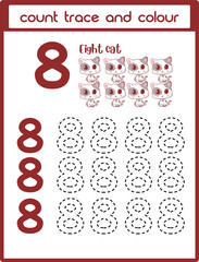 count trace and colour cat