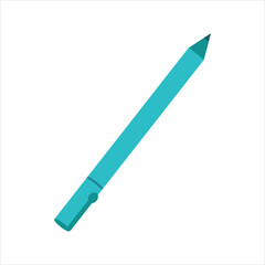 School pen on a white background for use in clip art or web design