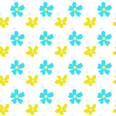 Vector floral seamless pattern. Hand drawn botanical illustration.Design template for wallpaper,fabric,wrapping,textile