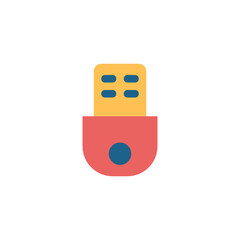 USB Flash Drive flat icon.