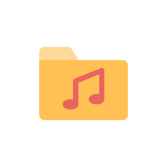 Music Folder flat icon.