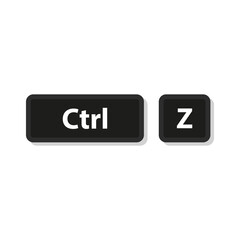  ctrl + z vector illustration