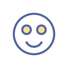 Emoji filled outline icon.