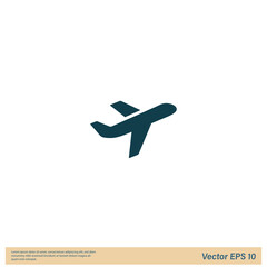 airplane icon vector design element