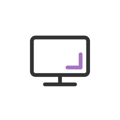 Computer outline icon.