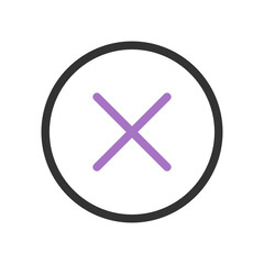 Obraz premium Delete outline icon.