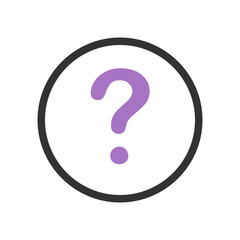 Question outline icon.