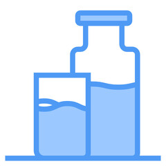 water blue line icon