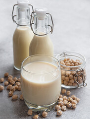 Chick peas milk with chick peas