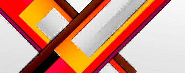 Color abstract lines trendy geometric background for business or technology presentation, internet poster or web brochure cover, wallpaper