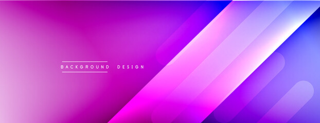 Dynamic lines abstract background. 3D shadow effects and fluid gradients. Modern overlapping forms