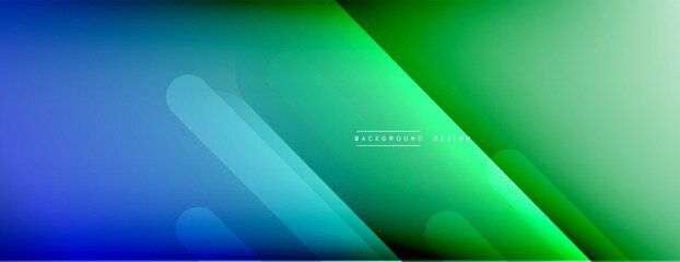 Dynamic lines abstract background. 3D shadow effects and fluid gradients. Modern overlapping forms