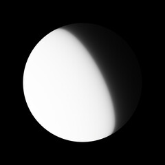 3D rendering of the moon