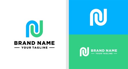 LETTER N LOGO SIMPLE EDITABLE
