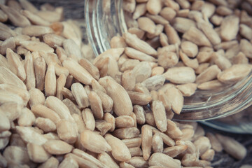 Fresh healthy sunflower as source vitamins and minerals. Nutritious eating