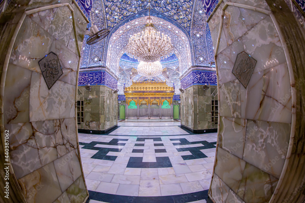 Wall mural The shrine of Al-Abbas, the son of the Commander of the Faithful, in Karbala, Iraq