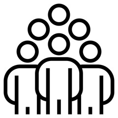 Workgroup outline style icon