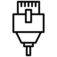 Obraz premium Ethernet outline style icon
