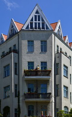 Obraz premium Historische Fassade im Stadtteil Kreuzberg, Berlin