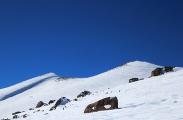 Snow and mountains