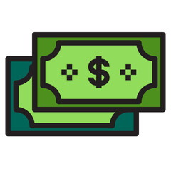 dollor line icon