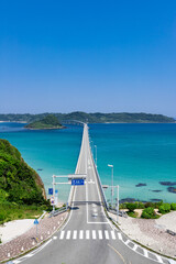 Obraz premium 北長門海岸国定公園角島大橋 山口県下関市