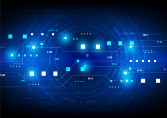 Circuit technology background with hi-tech digital data