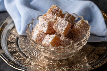 Traditional delicious Turkish delight