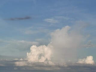 Naklejka na ściany i meble Clouds in the sky in summer in thailand.