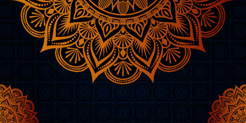 Luxury mandala background with golden Color pattern Arabic style design. Great mandala design. 