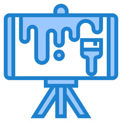 Art board blue style icon