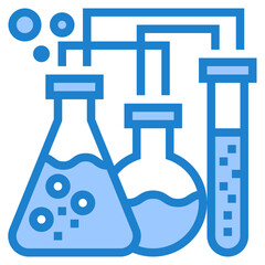 Chemistry blue style icon