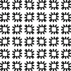  seamless floral pattern background.Geometric ornament for wallpapers and backgrounds. Black and white pattern. 