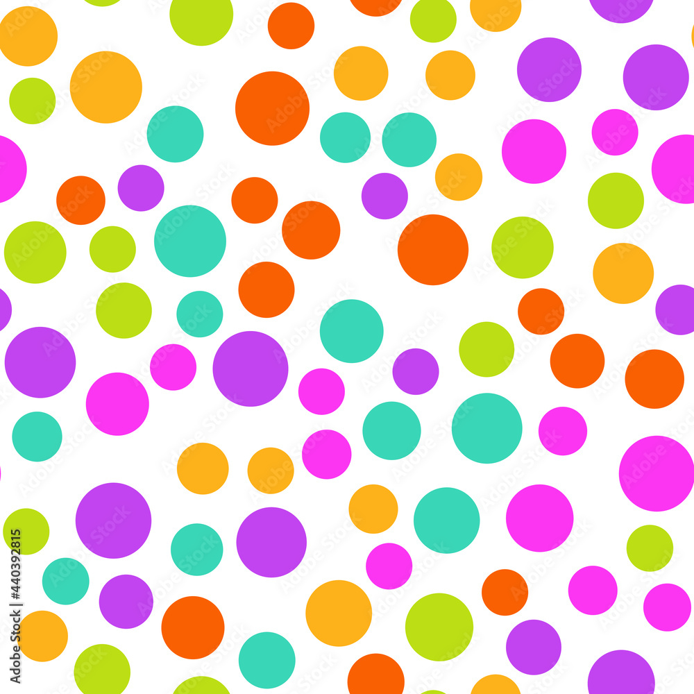Poster simply seamless geometric pattern with circles. abstract background texture.