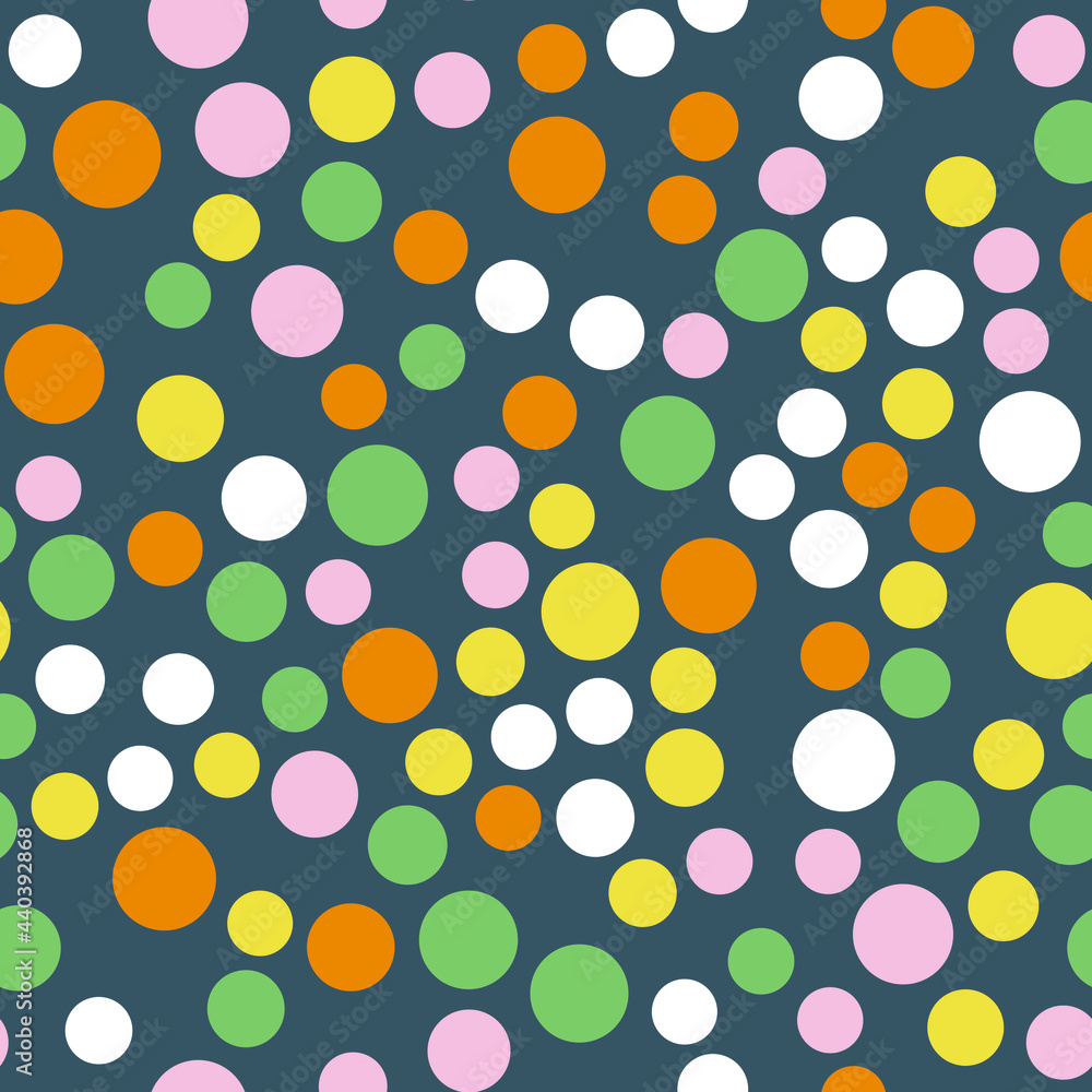 Poster simply seamless geometric pattern with circles. abstract background texture.